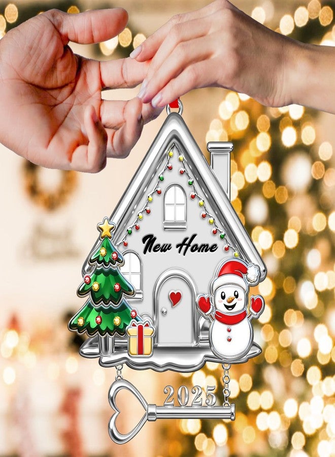 GRMIKBU House Warming Gifts New Home Ornament Metal 2025 - First Christmas in Our New Home Ornament 2025, Christmas Tree Decoration 2025 for New Homeowners, Couple & Family - Image 4
